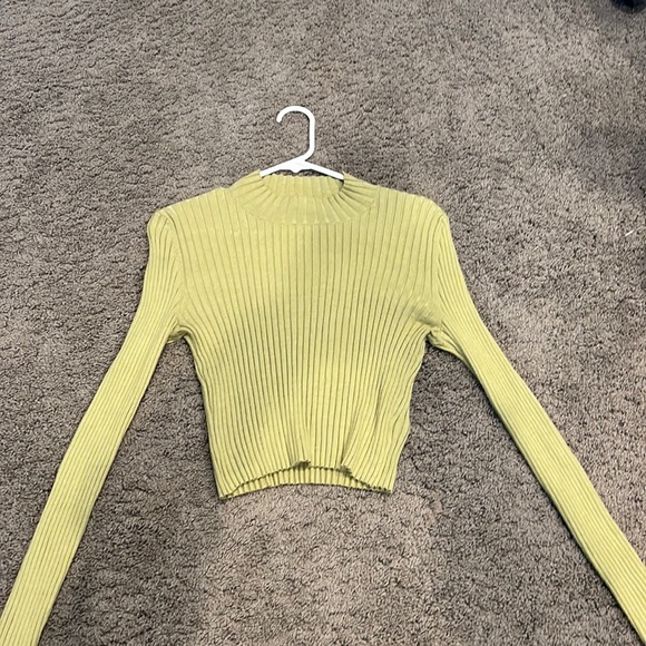 PacSun Tops - Pacsun Green Kendall and Kylie Mock-neck Long Sleeve! Size Large